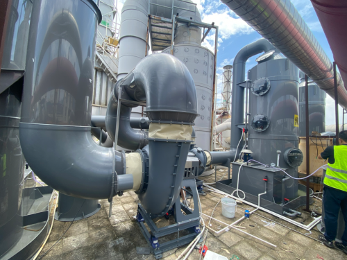 電鍍廠標(biāo)配永磁節(jié)能風(fēng)機(jī)新裝項目